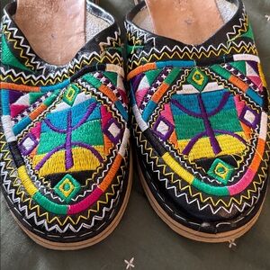 Handcrafted Moroccan Embroidered Women's Slip-On Shoes size 6.5
